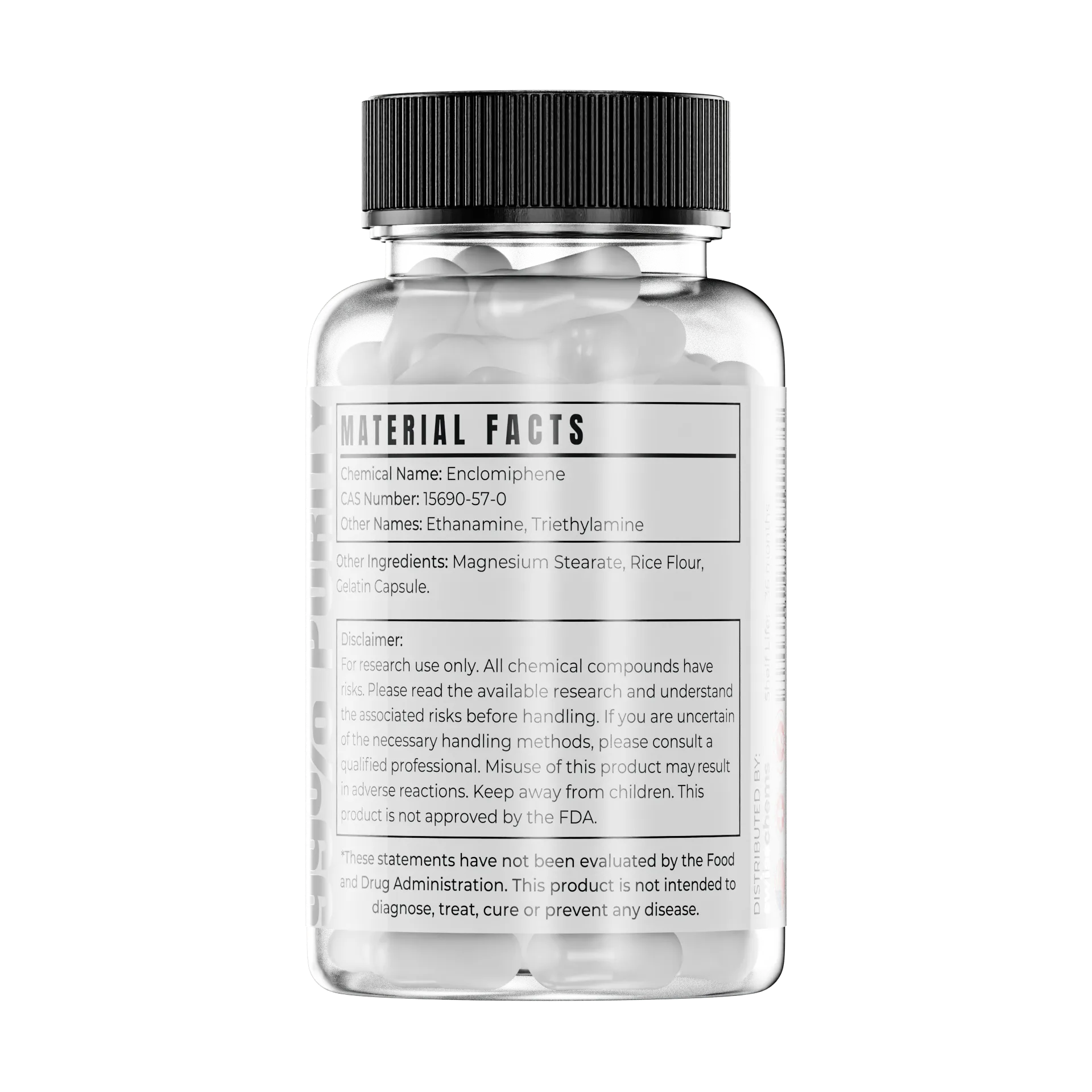 SwissChems Enclomiphene Synthetic Compound Capsules 12.5mg 60 Count - Image 2